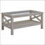 Table basse de style campagnard avec structure en bois