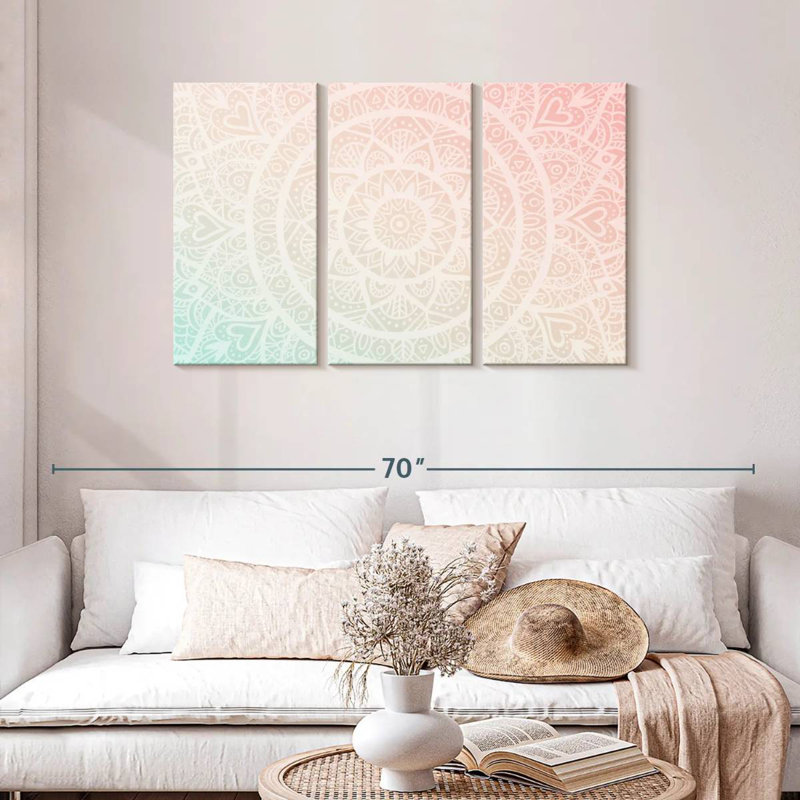 Kerner Gradient Mandala, 28" H x 45" W