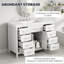 Meuble-lavabo 47 po sans lavabo, armoire seulement, 2 portes et 8 tiroirs, système de fermeture en douceur, conception classique-134435833