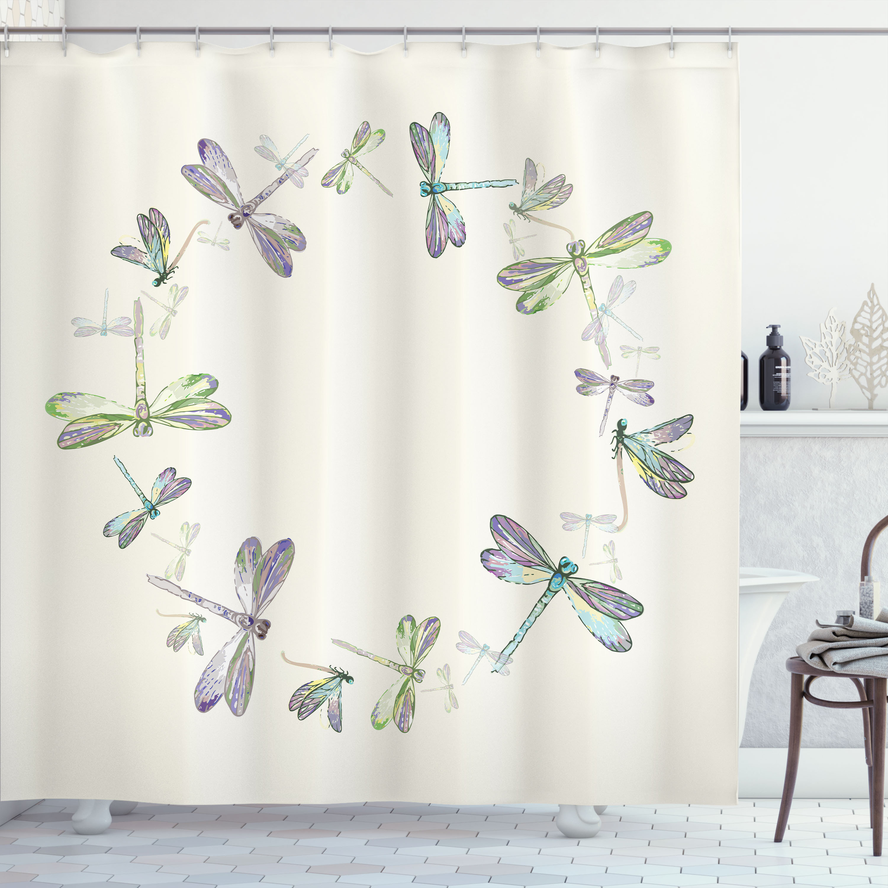 Rustic Dragonfly Haven Shower Curtain NCU0PTT2994