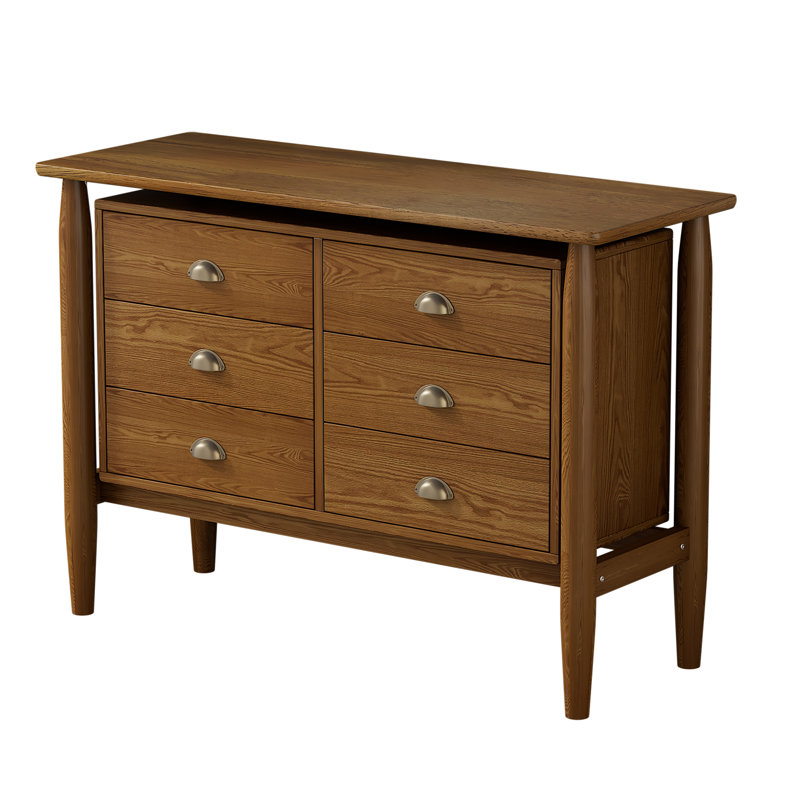 Jannike Solid Wood 17.7'' W 6 - Drawer Dresser