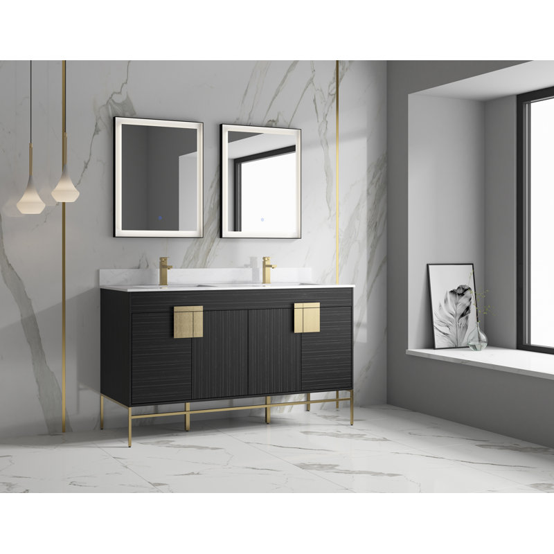 Ensemble de meuble-lavabo double 60 po Holmwith