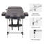 213.4cm Rectangular Adjustable Folding Table-1150791993