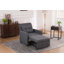 Fauteuil-lit convertible 3-en-1 avec dossier réglable, ports USB et poches latérales pour un confort polyvalent et une économie d'espace