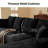 Koli Boneless 104" L-shaped Sectional Couch, Compression Sofa for 4 Person, Corduroy-814848960-814848967