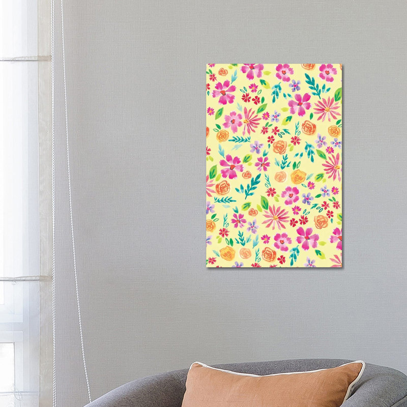 Painted Garden VI by Amanda Mcgee - Wrapped Canvas Painting, 66.04cm H x 45.72cm W x 1.905cm D