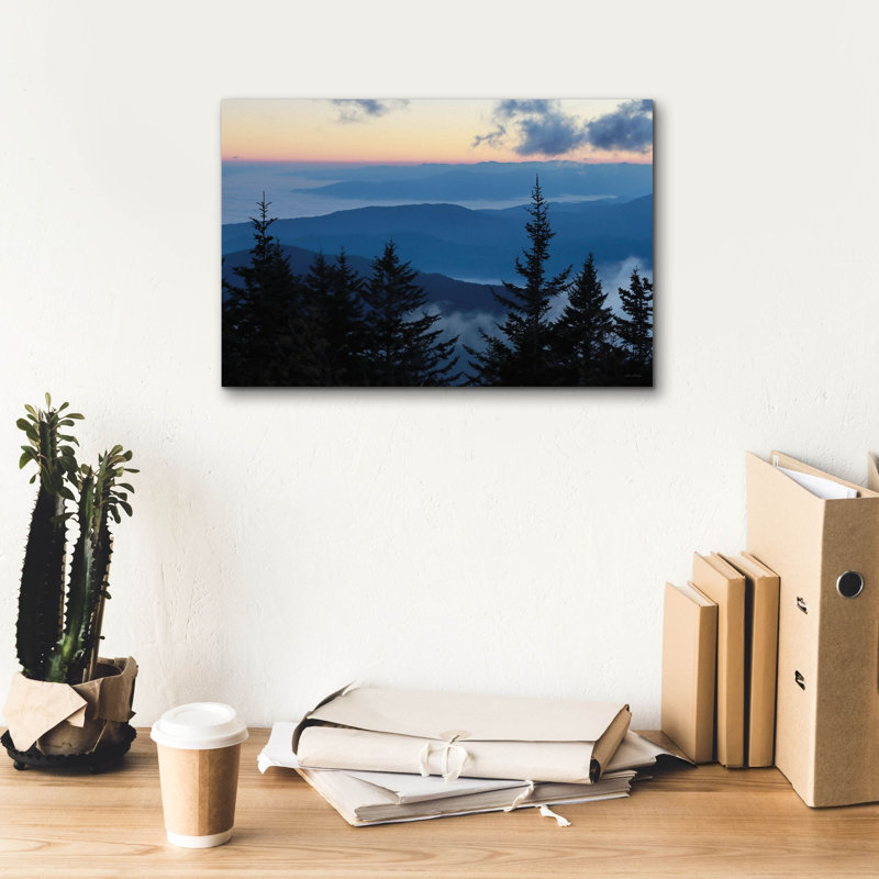  «Great Smoky Mountain Sunrise» par Lori Deiter, art mural sur toile, 18 po x 12 po, H 12 po x l 18 po
