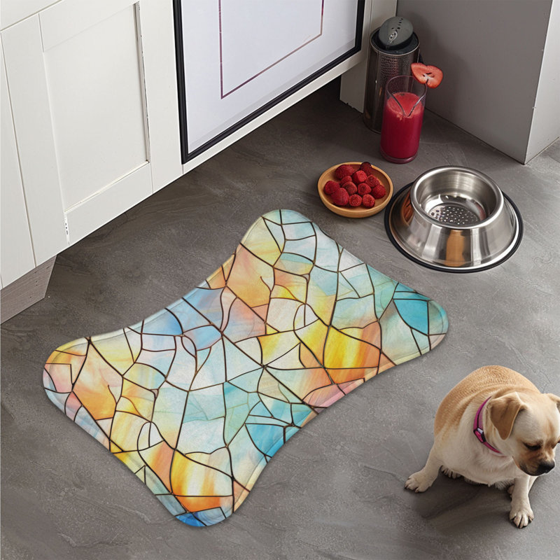 Tapis d'art abstrait 1 pièce, 18"