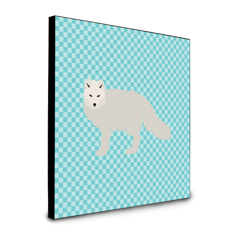« arctique fox », art encadré Ischia, bleu