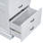Tall Linen Cabinet With 3 Drawers, Freestanding Bathroom Cabinet, White Wood Storage Cabinet With Adjustable Shelf And Metal Handle