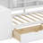 Wooden L-Shape Daybed With Storage Cabinets And Two Storage Drawers, Multi-Functional Bed With Study Desk And Built-In Bookshelf-1268309633-1268309634