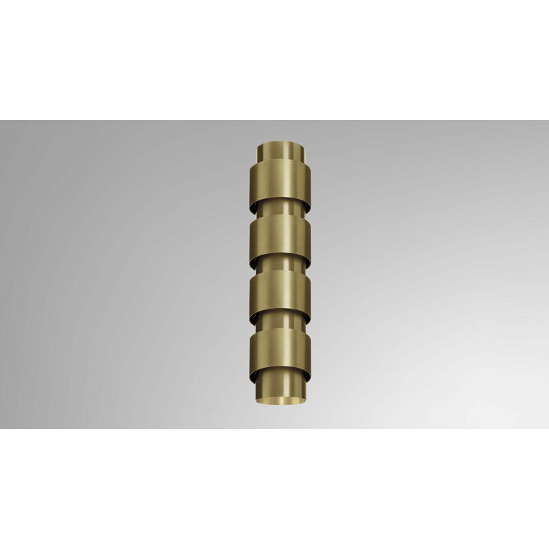 Ring 4 - Light Flush Mounted Sconce, Satin Brass