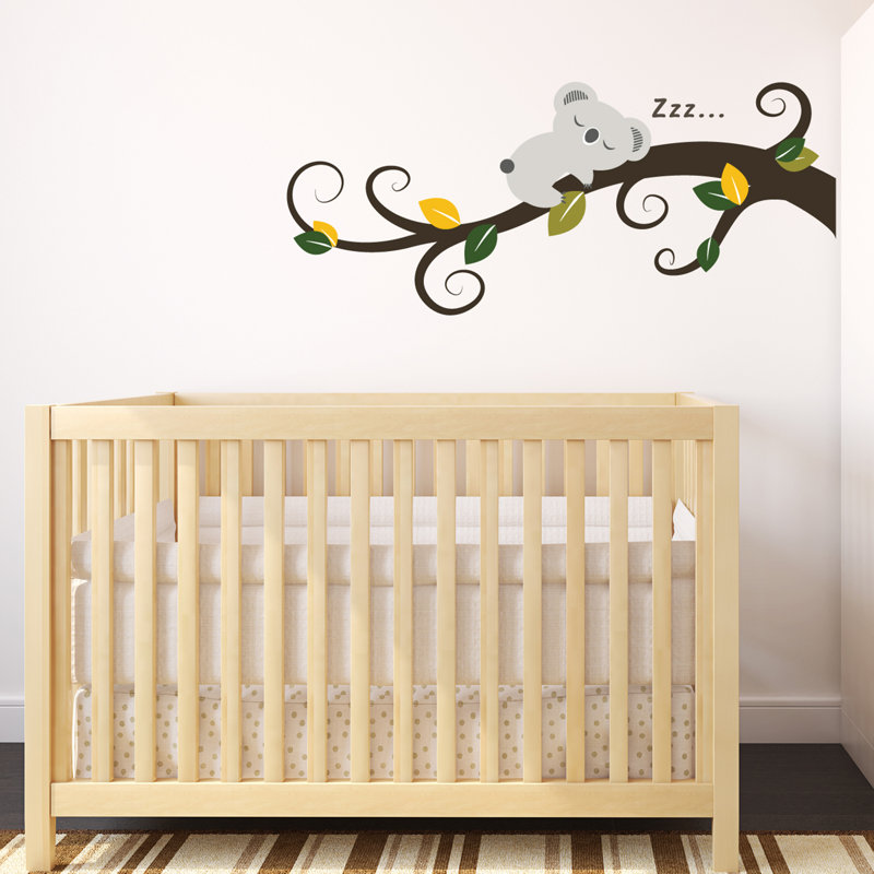 Sleeping Koala and Tree Branch Children Wall Sticker