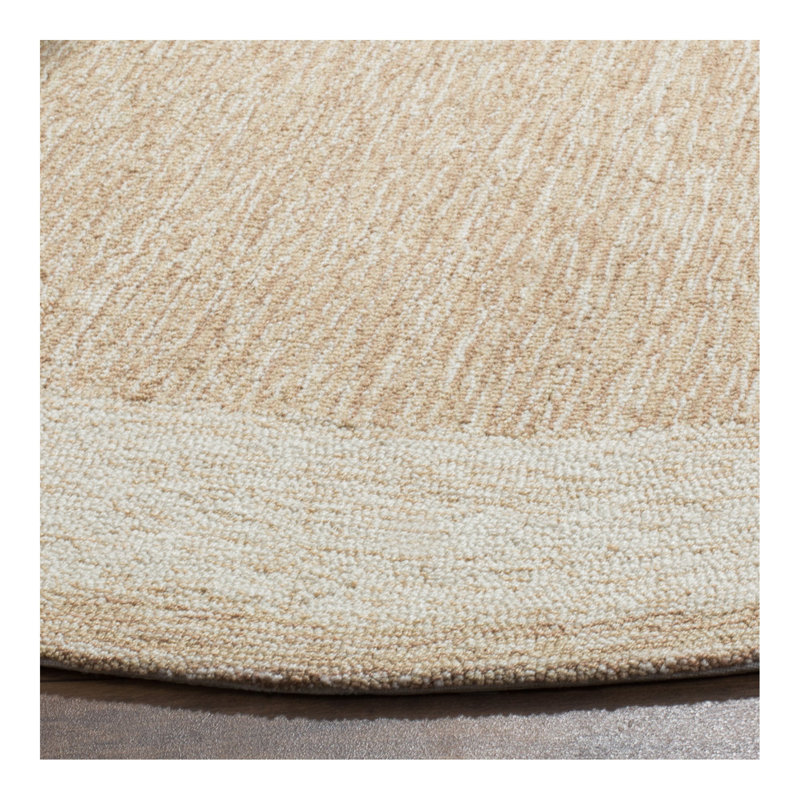 Tapis naturel crocheté à la main Taran, Rond 6 pi