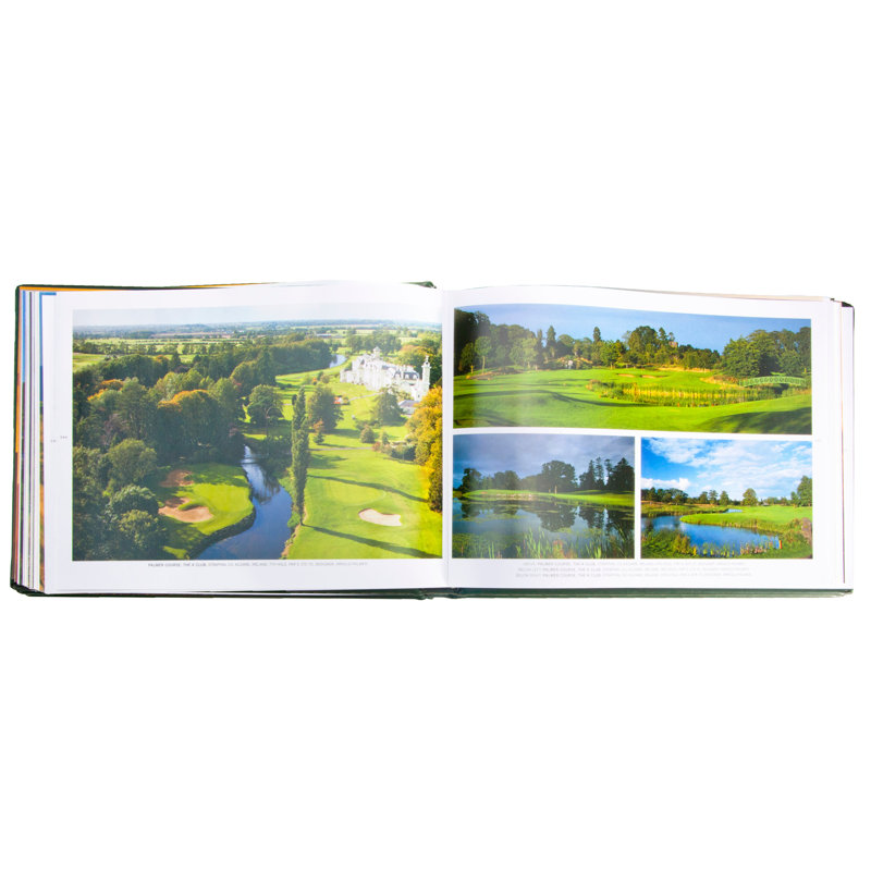 Graphic Image Golf Courses: Fairways of the World Coffee Table Book, Leather, Green