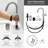 Single Handle Pull-Down Bathroom Faucet with Dual-Function Sprayer, Brushed Stainless Steel, Single Hole Vanity Sink Faucet-123994903
