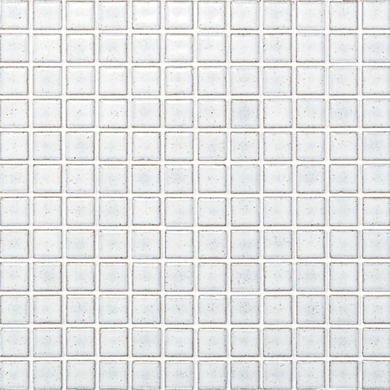 Biyusai 0.89" x 0.89" Ceramic Mosaic Wall Tile, White, 4" W x 4" L