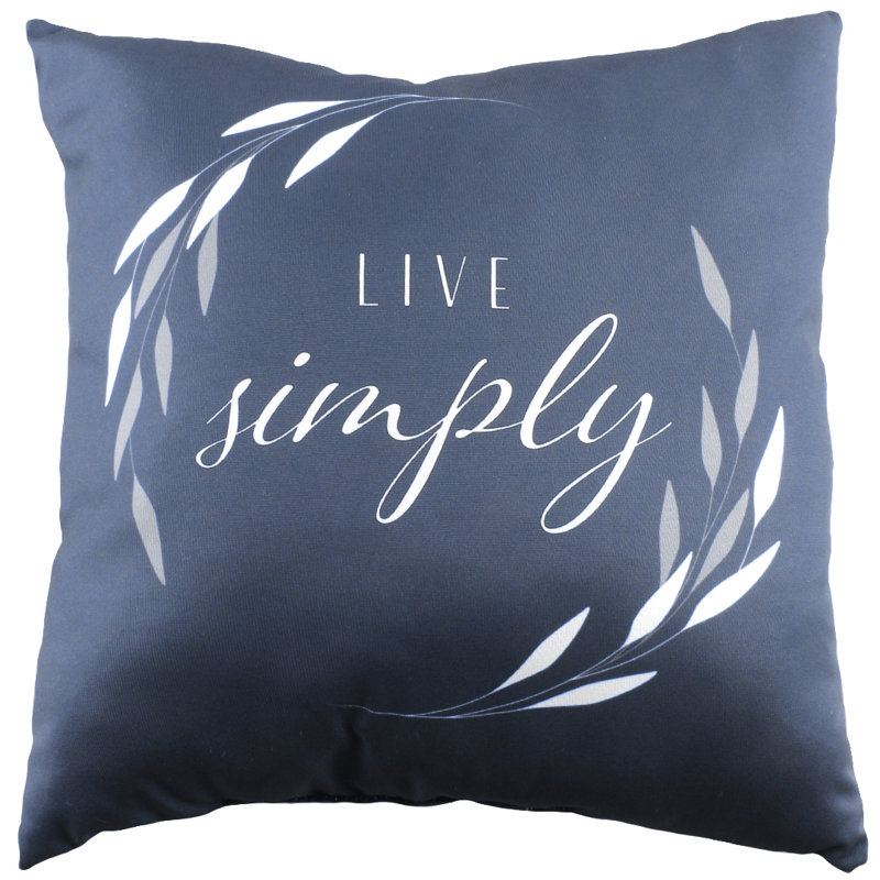  Housse de coussin carré et insert, Bleu