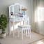 Ensemble de coiffeuse et coiffeuse, meuble-lavabo de chambre à coucher-1640593391