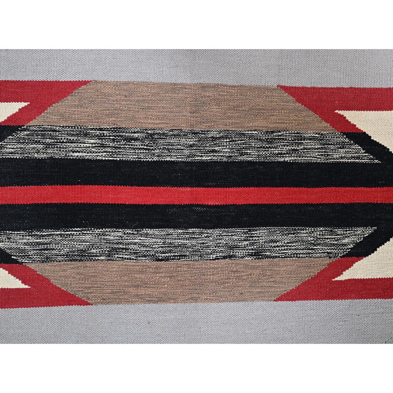 Tapis oriental tissé à la main à motif géométrique tissé à la main 8 pi 2 po x 10 pi blanc tissé à la main 8 pi 2 po x 10 pi