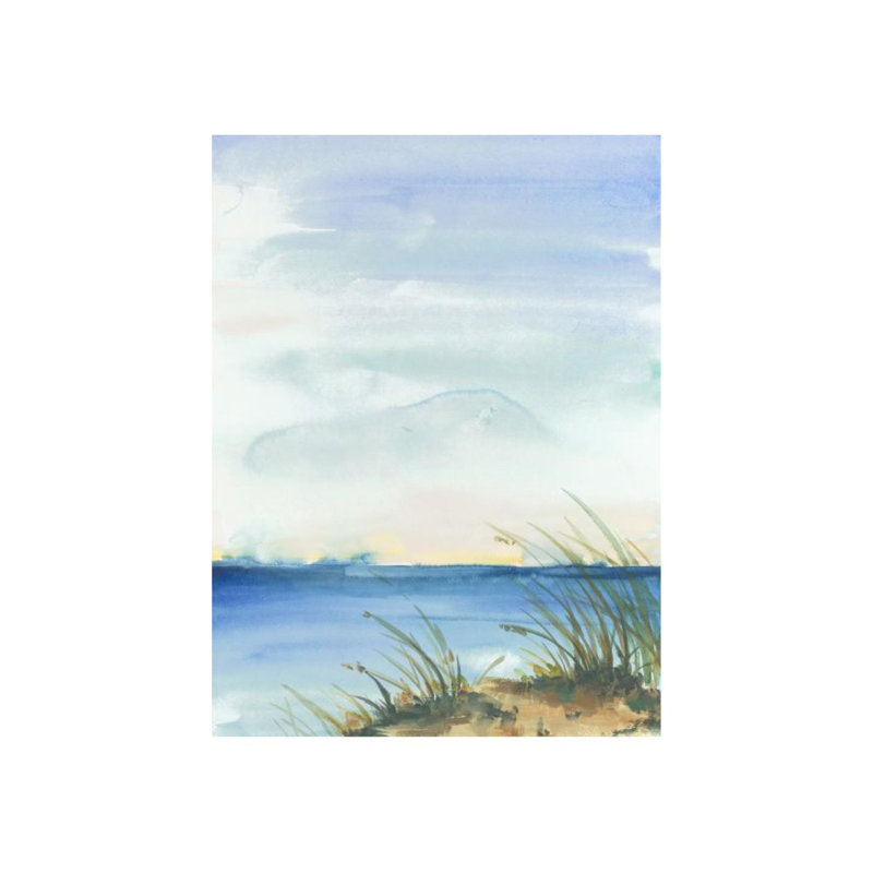 Lake In Fall I Print by Sara Brown, Knife Gel, 32" H x 24" W x 1.5" D