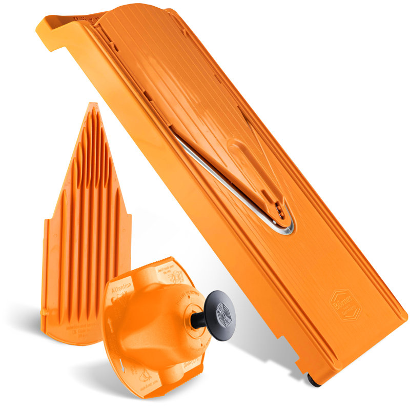 Borner V-3 Trend Mandoline, Basic Set, Orange, Orange