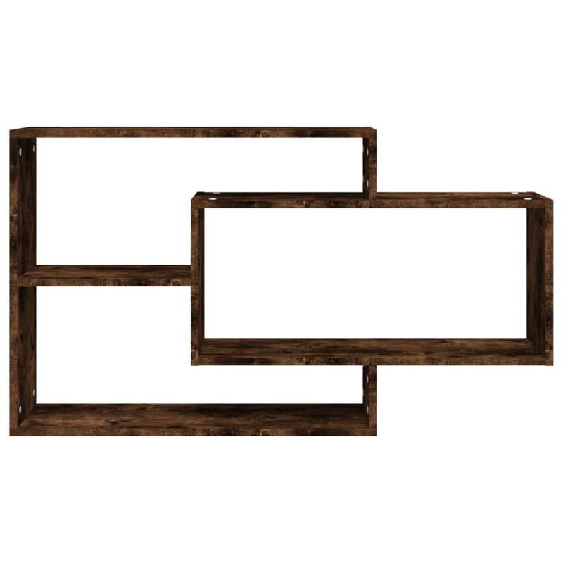 Guenzi 3 Piece Floating Shelf, Smoked Oak