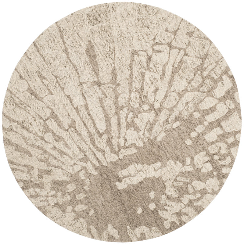Tapis en laine touffeté à la main Jefferson, Rond 6 pi