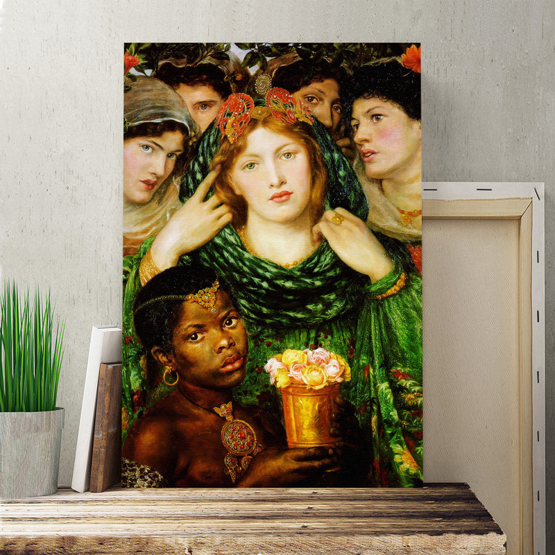 Dante Gabriel Rossetti - Wrapped Canvas Painting, 50cm H x 35cm W