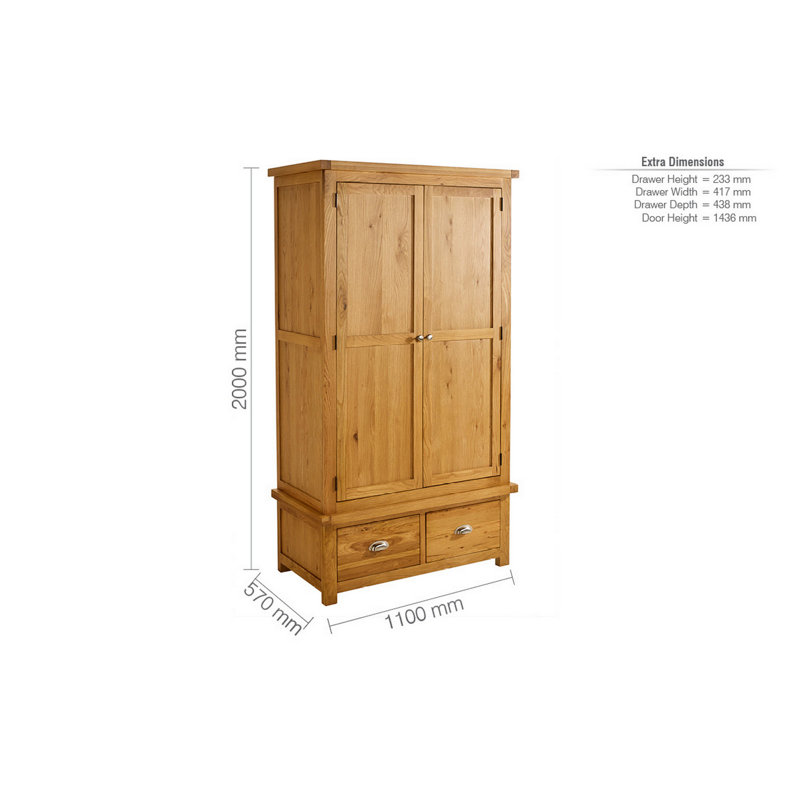 Hagberg 2 Door Wardrobe