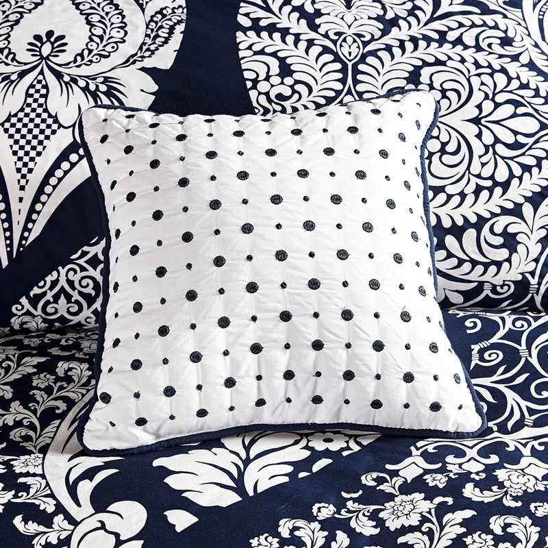 Housse de couette 6 pièces pour très grand / très grand lit, style transitionnel