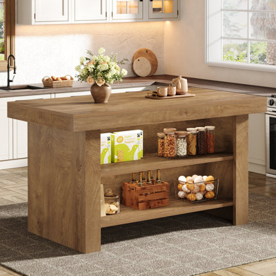 55-inch Kitchen Island With Storage