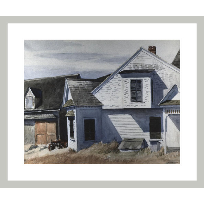 «House on Pamet River» par Edward Hopper, impression giclée sur cadre, 23.5" H x 27.85" W