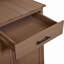 Grand banc de rempotage de jardin de 65 po de hauteur avec roues verrouillables et armoire de rangement, chariot de préparation pour îlot de cuisine d'extérieur en bois avec huche, tiroirs et tablettes de retrait pour griller-134679773