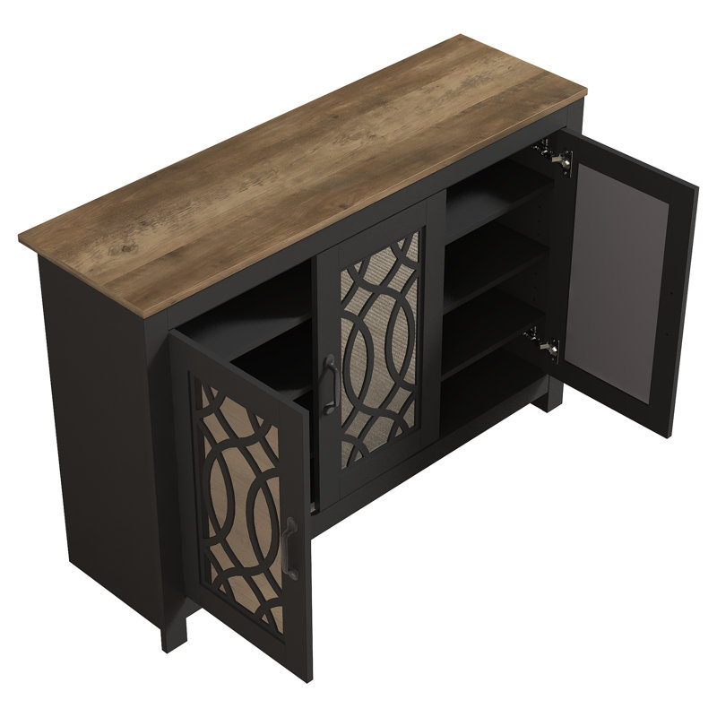 Allivia Transitional Coordinated Shoe Storage Entryway Set Of 2, Black/Knotty Oak
