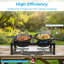 Double Burner Propane Gas Cooker, 100,000BTU Outdoor High-Pressure Burner with 0–10 PSI Regulator for Camping, Frying, Boiling Home Brewing