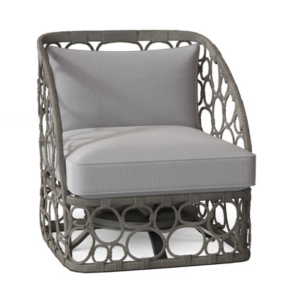 Bali Swivel Patio Chair with Cushions