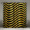 Rideaux de douche dorés à chevrons noirs extra longs