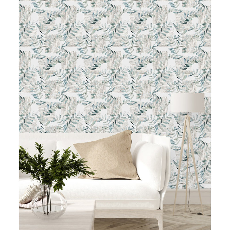 Rouleau de papier peint L 18,75 pi x l 25 po Leaves