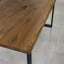 Isaias Oak Solid Wood Top Metal Base Dining Table-2026069693-2026069707