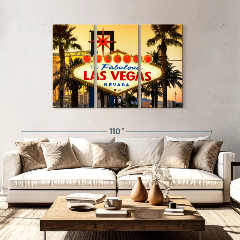 Sebbie, coucher de soleil de West Vegas, H 48 po x l 74 po