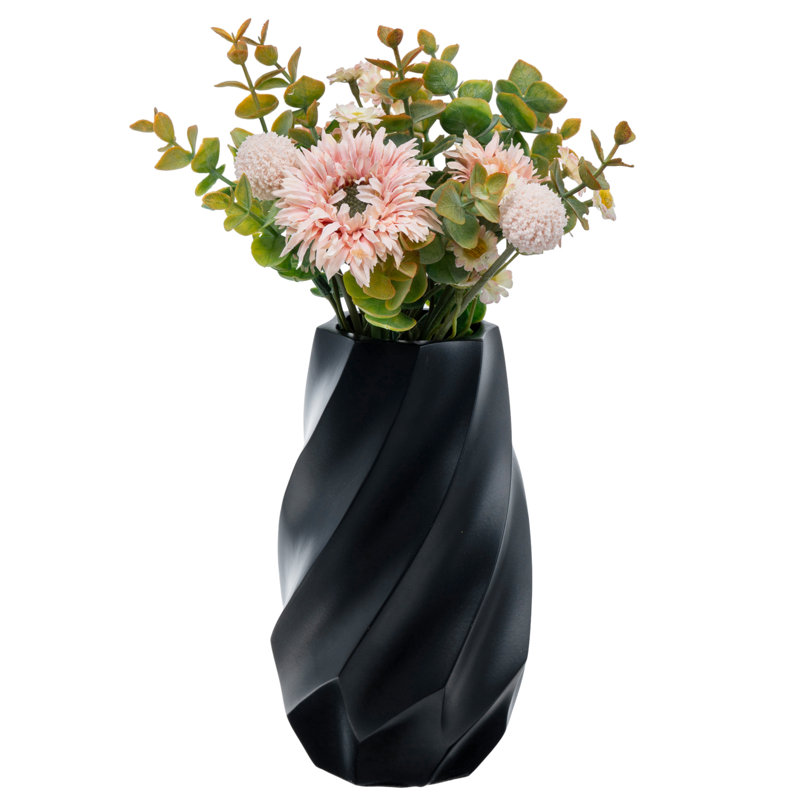 Black 50cm Aluminum Table Vase