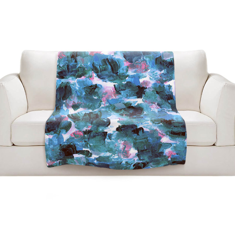 Couverture sherpa à fleurs douces 11, l 68 po x L 80 po