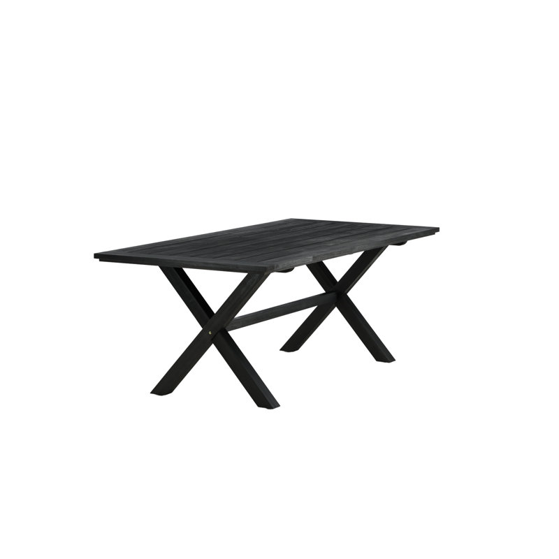 Dhairya Rectangular Metal Outdoor Bar Table , 200cm cm W 100cm cm D
