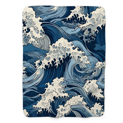 Sea Swirls - 1 Piece Premium Blanket