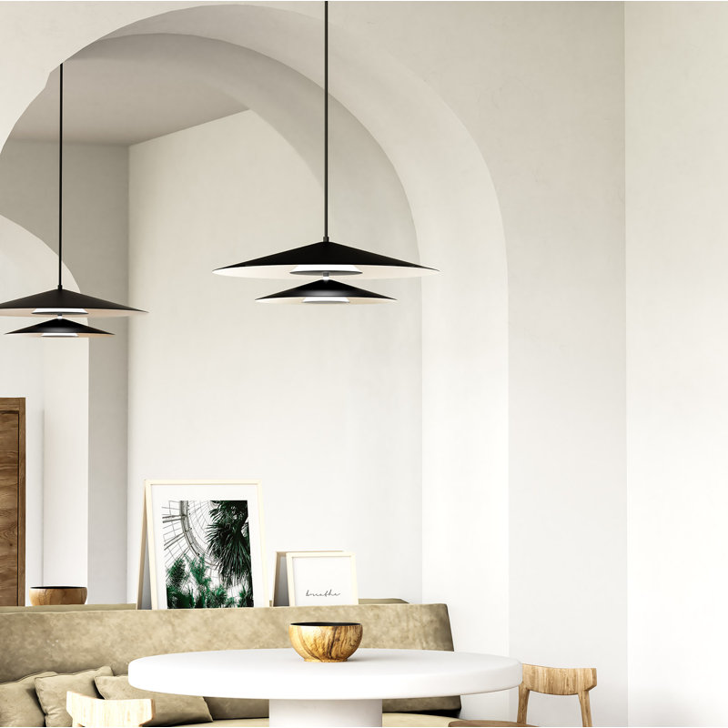 Cruz 2 - Light LED Pendant, Black/White