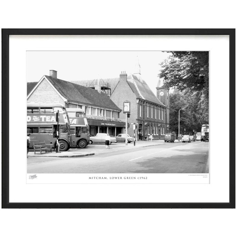 Mitcham, Lower Green C1962 by Francis Frith - Single Picture Frame Print, 45cm H x 60cm W x 2.3cm D