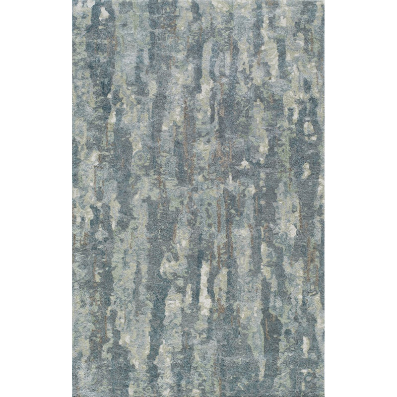 Tapis gris touffeté à la main Gracie-Anne, Rectangle de 2 pi x 3 pi