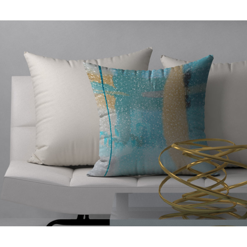 Coussin décoratif carré débordement Paradise, 24 po x 24 po