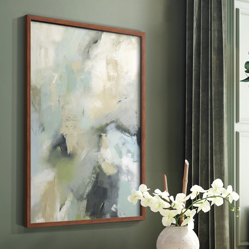 «Through it All», reproduction encadrée - bois massif, Cadre photo brun simple, H 20 po x l 16 po
